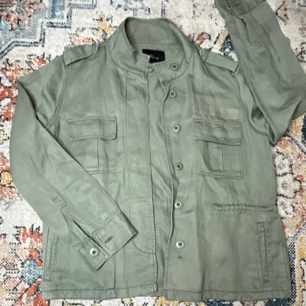 Rails Sahara Utility Jacket Sage Green Military Cotton Blend Size XS NWOT